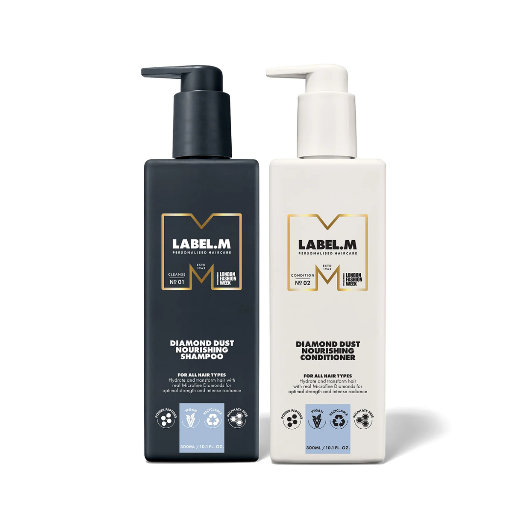 LABEL.M Diamond Dust Shampoo & Conditioner Nourishing Set