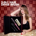 ghd Duet Blowdry Hair Dryer Brush Festive Gift Set In Cherry Chic