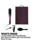 ghd Duet Blowdry Hair Dryer Brush Festive Gift Set In Cherry Chic