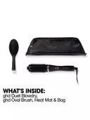 ghd Duet Blowdry Hair Dryer Brush Gift Set In Black