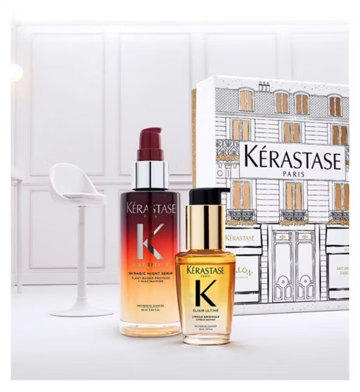 Kérastase Elixir and 8HR Magic Night Serum Iconic Holiday Gift Set