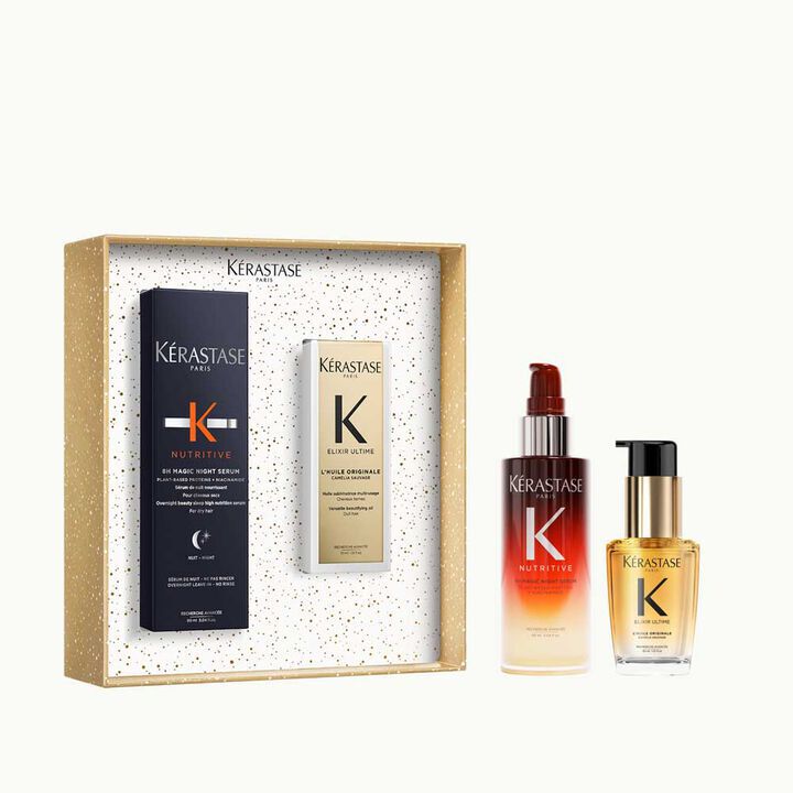 Kérastase Elixir and 8HR Magic Night Serum Iconic Holiday Gift Set