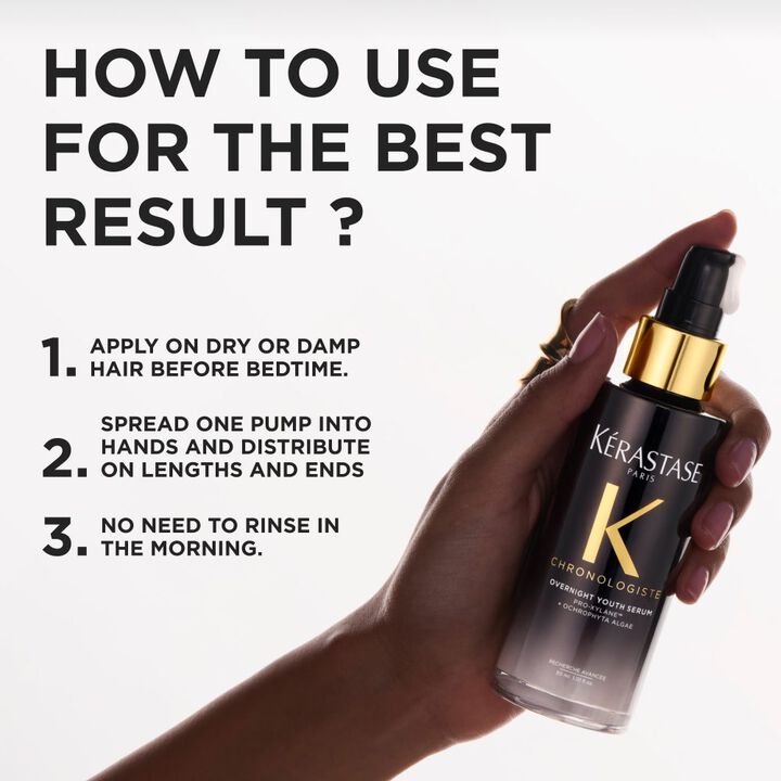 KERASTASE CHRONOLOGISTE RESTORATIVE OVERNIGHT HAIR SERUM 90ML