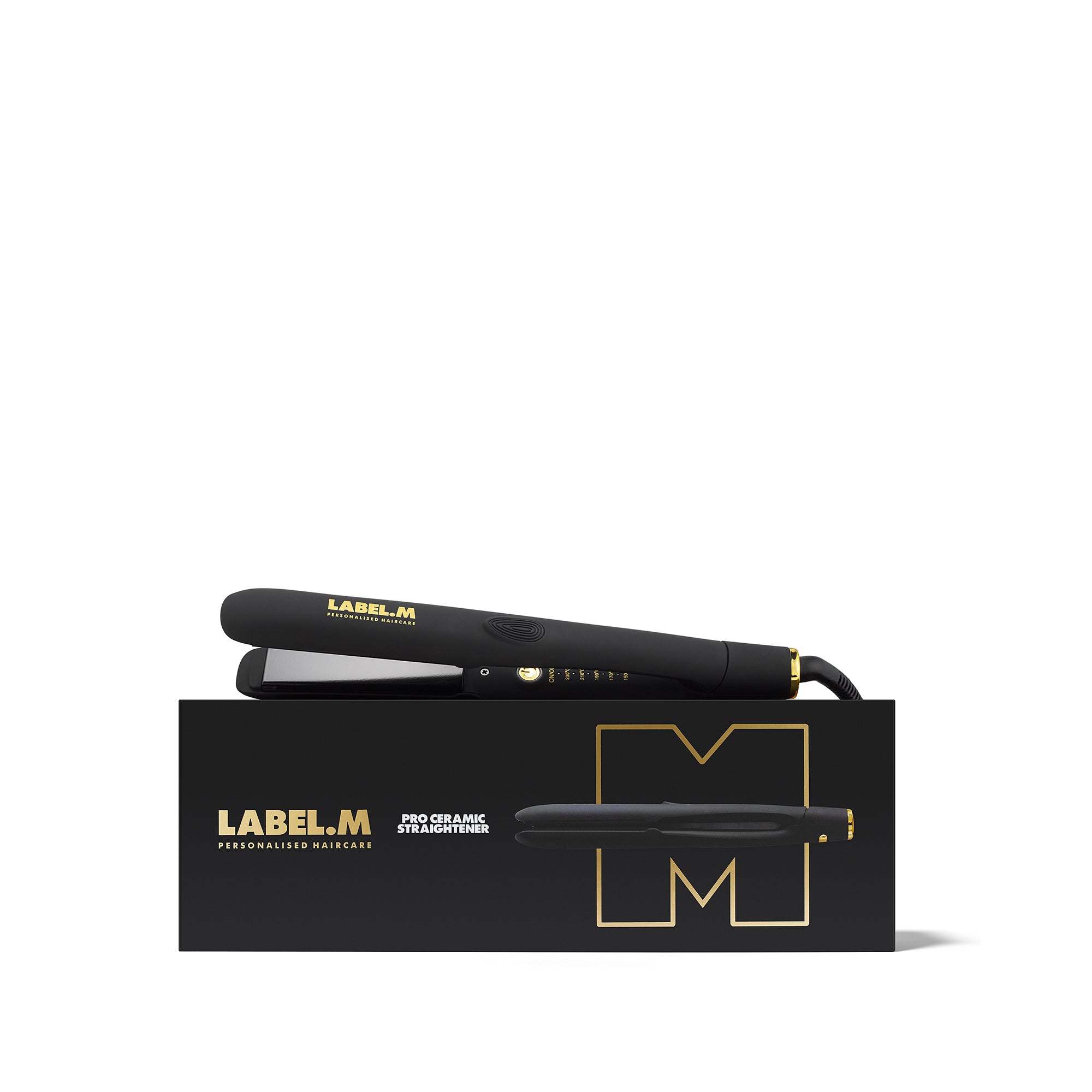 LABEL.M Pro Ceramic Straightener Black