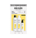 Nioxin Scalp + Hair Thickening System 1 - Hair Thickening System for Natural Hair with Light Thinning- Includes Shampoo, Conditioner and Scalp Treatment